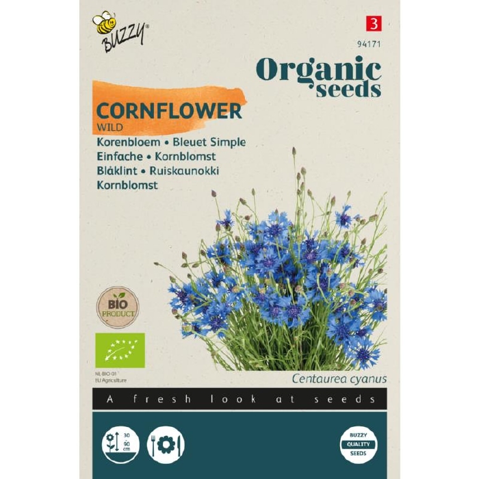 Bio Organic Centaurea Wilde Korenbloem  - NIEUW