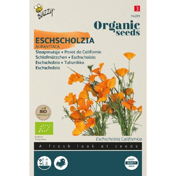 Bio Organic Eschscholzia Aurantiaca  - NIEUW